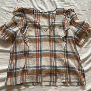Madewell Checkered Blouse